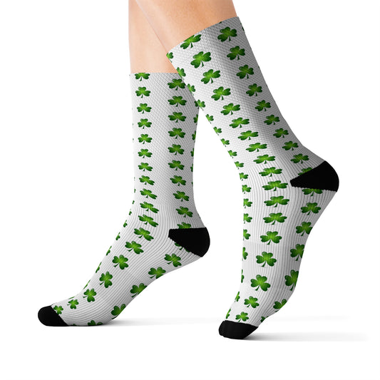 St. Patrick's Day Shamrock Socks