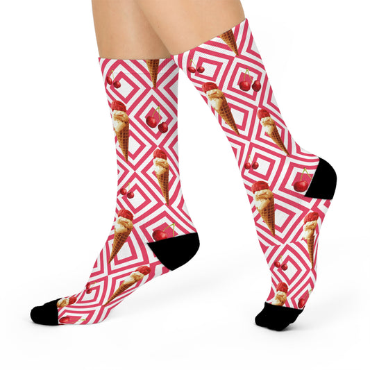 Ice cream Cushioned Crew Socks