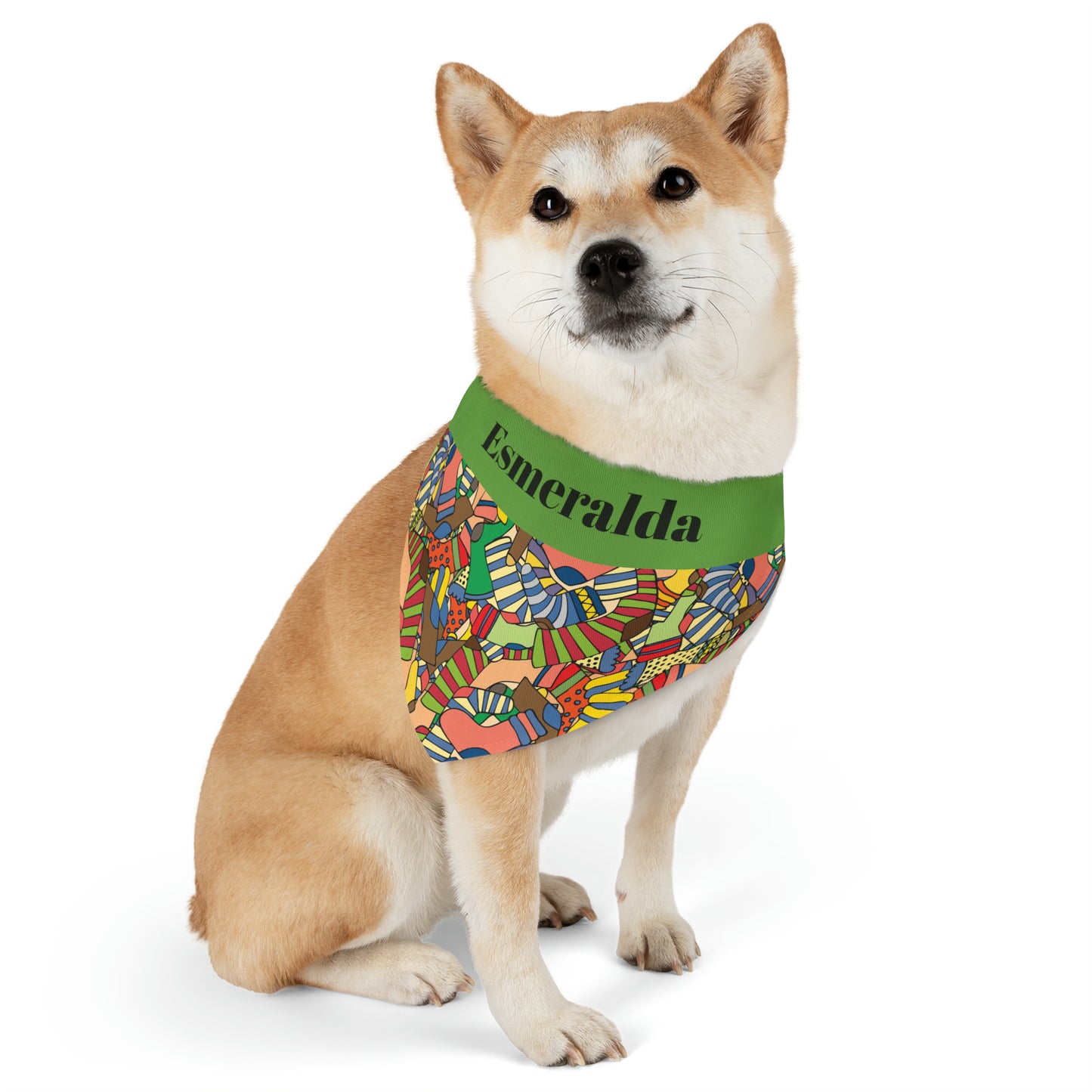 Personalized Multi Color Pet Bandana Collar