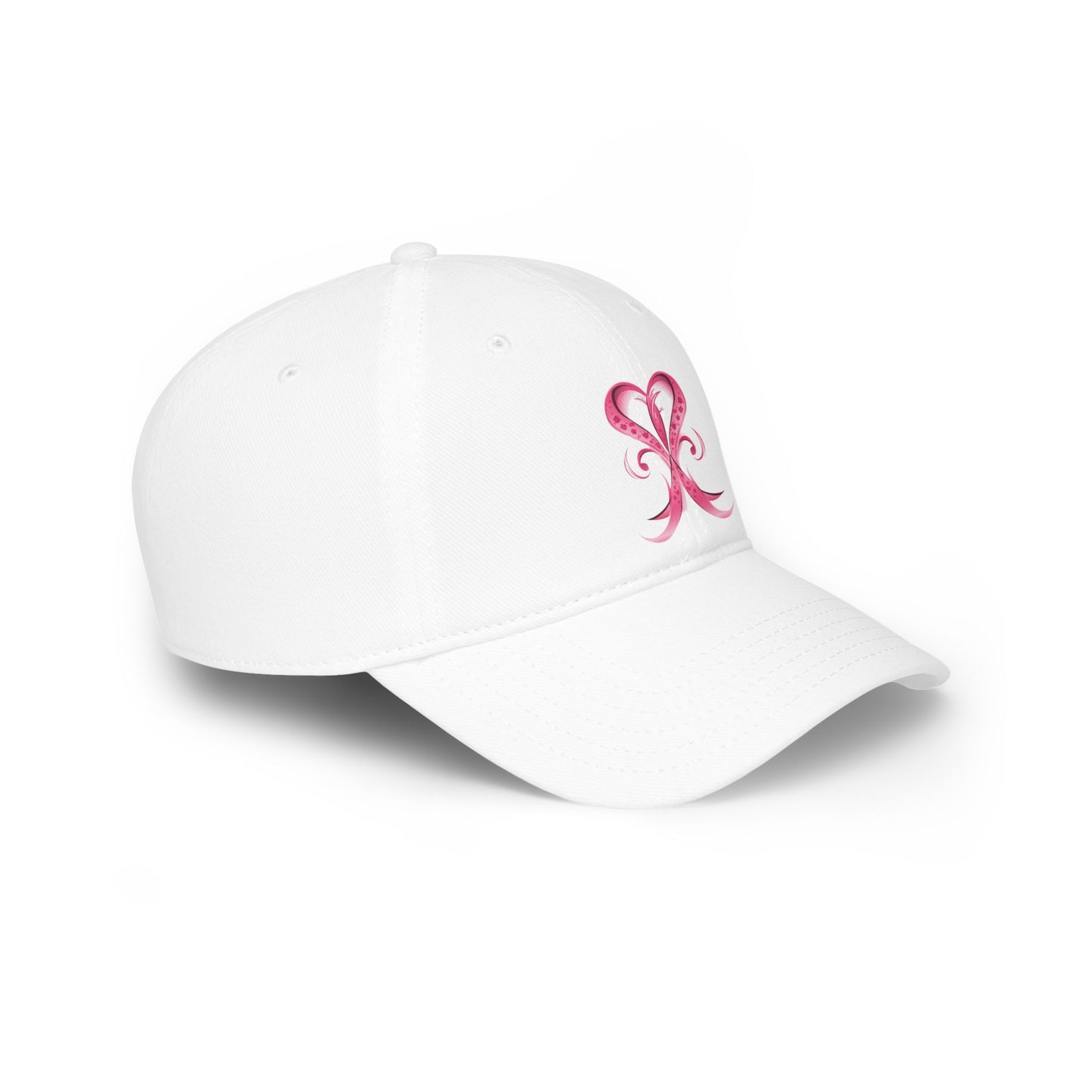 Breast Cancer Ribbon Low Profile Baseball Cap