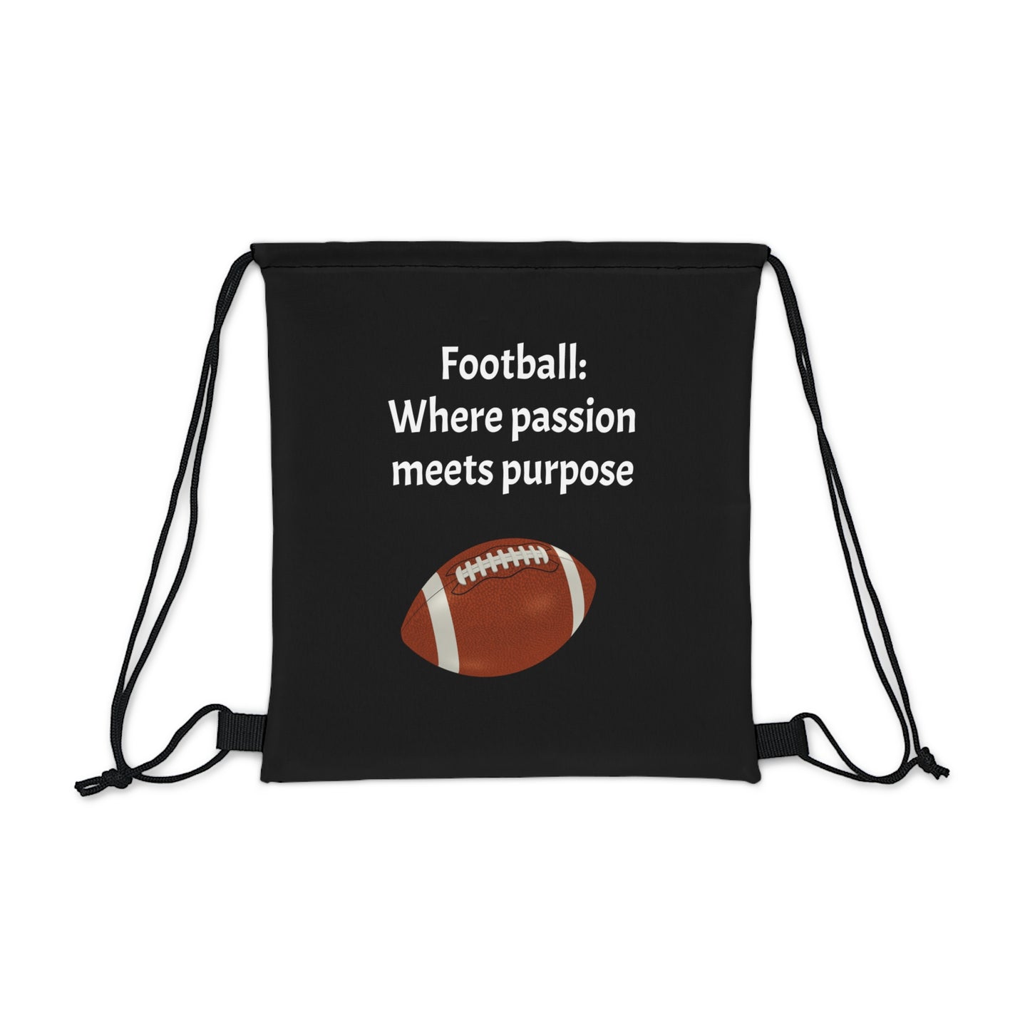 Football Theme Drawstring Bag