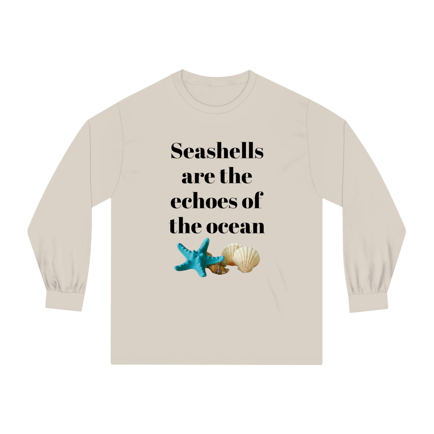 Seashell Themed Unisex Classic Long Sleeve T-Shirt