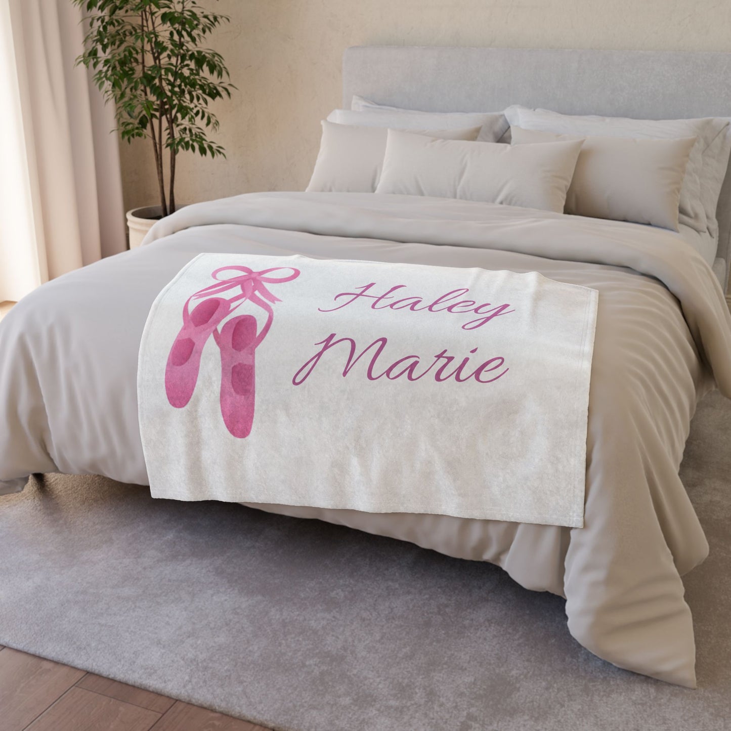 Personalized Ballet Soft Polyester Blanket