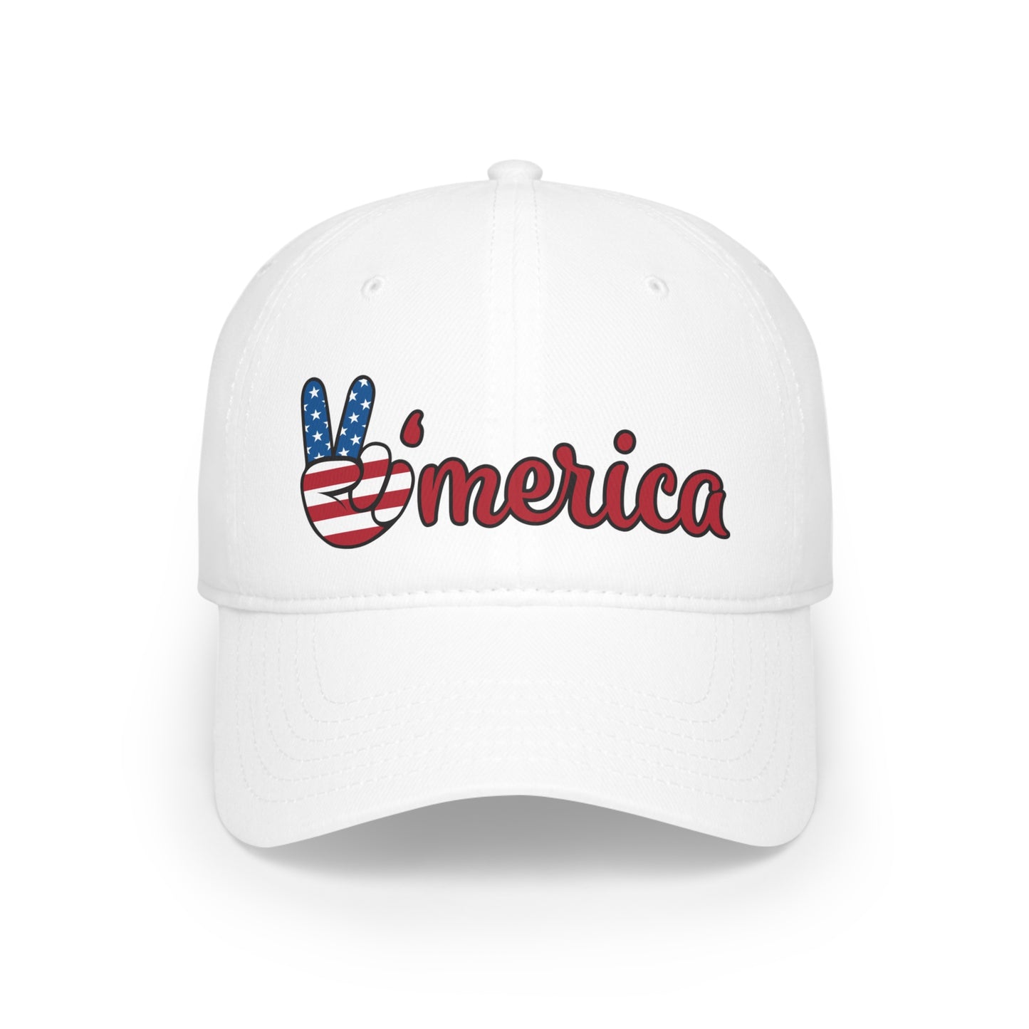 Patriotic Low Profile Baseball Cap