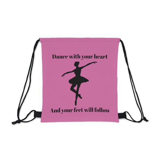 Dance with your Heart Outdoor Drawstring Bag