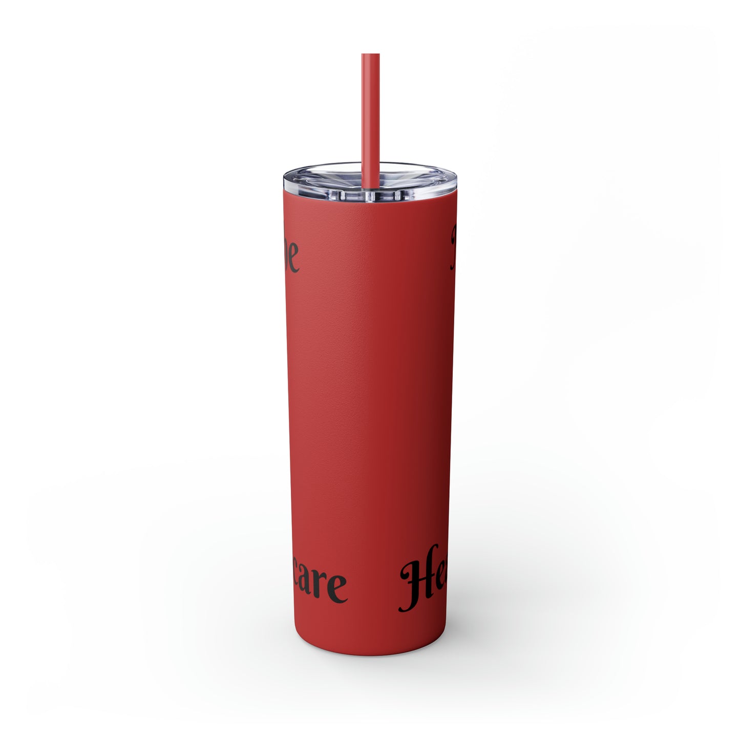 Nurses Skinny Tumbler with Straw, 20oz