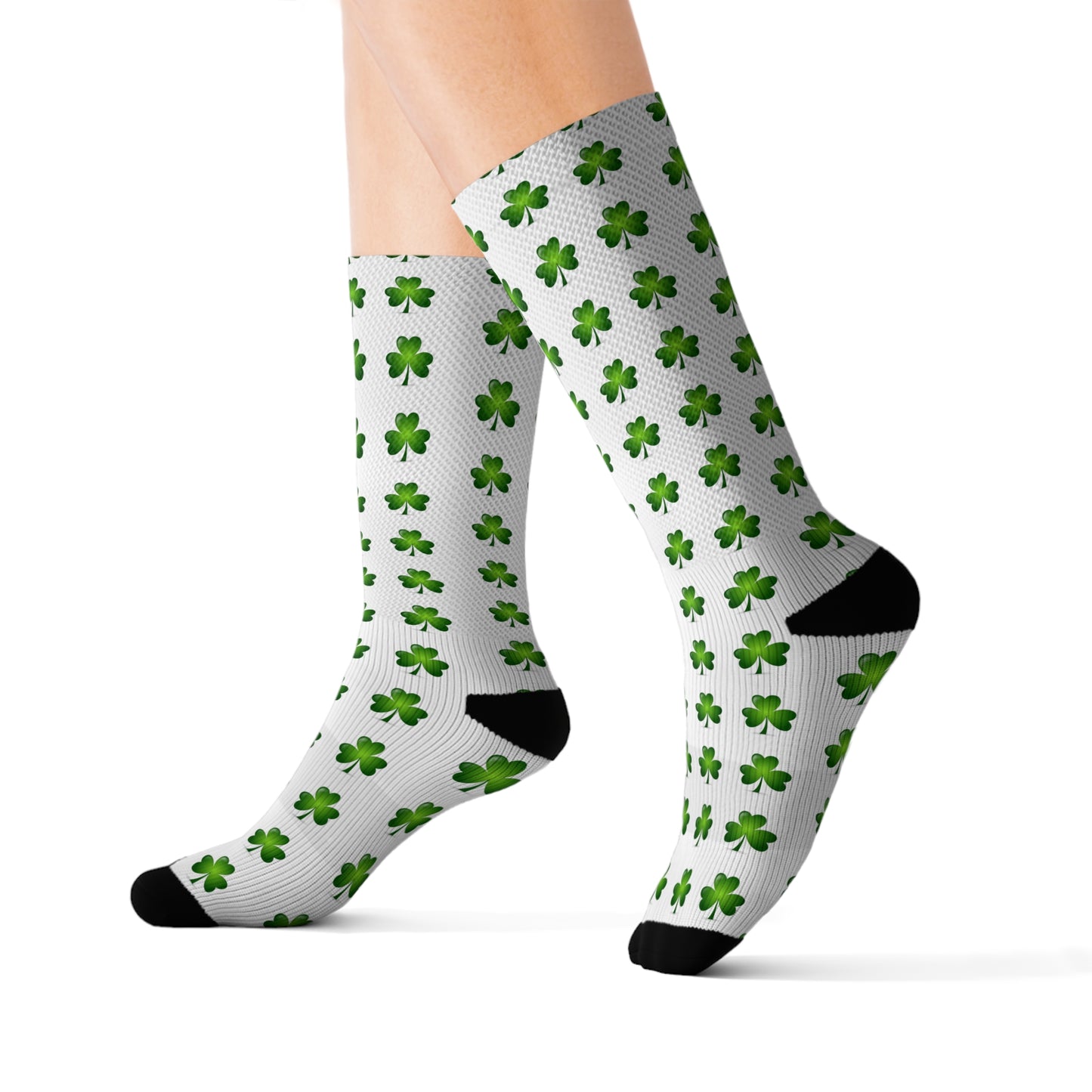 St. Patrick's Day Shamrock Socks