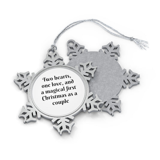 First Christmas Pewter Snowflake Ornament