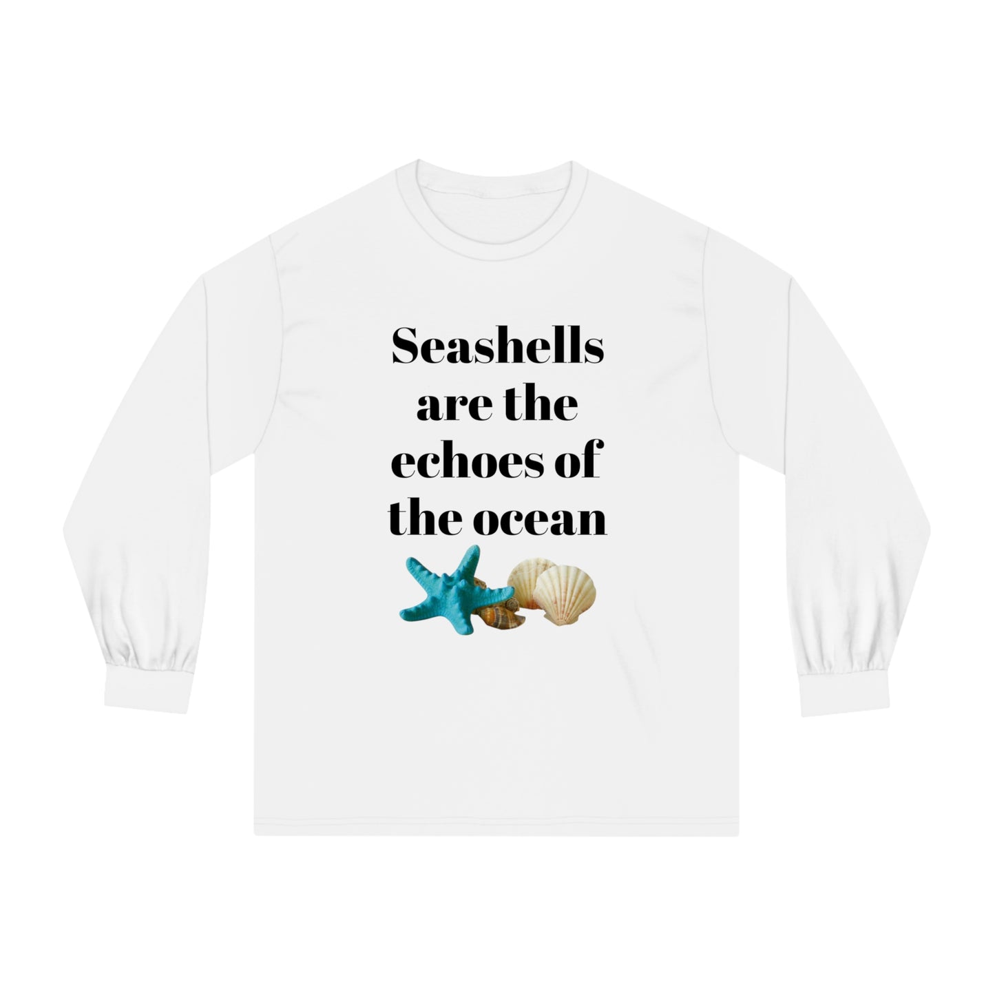 Seashell Themed Unisex Classic Long Sleeve T-Shirt