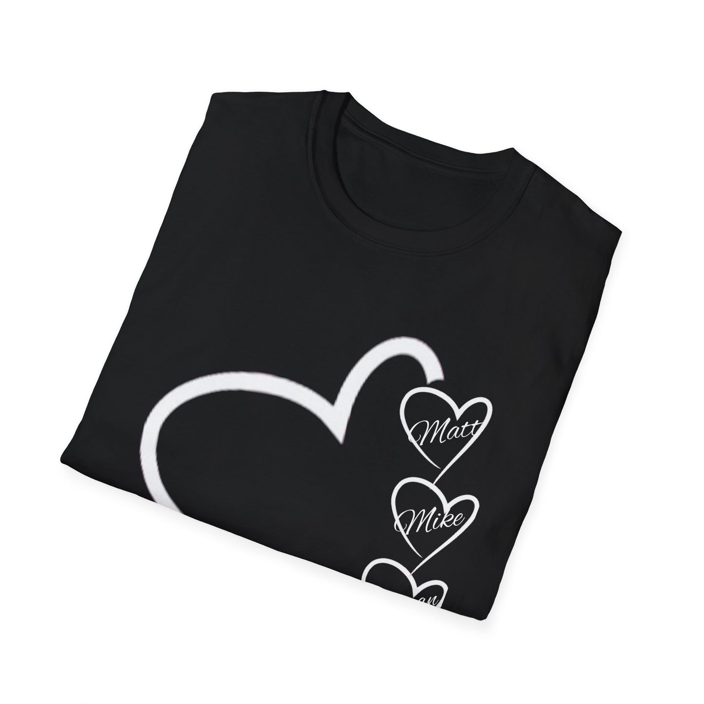 Personalized Mom Valentines Unisex Softstyle T-Shirt