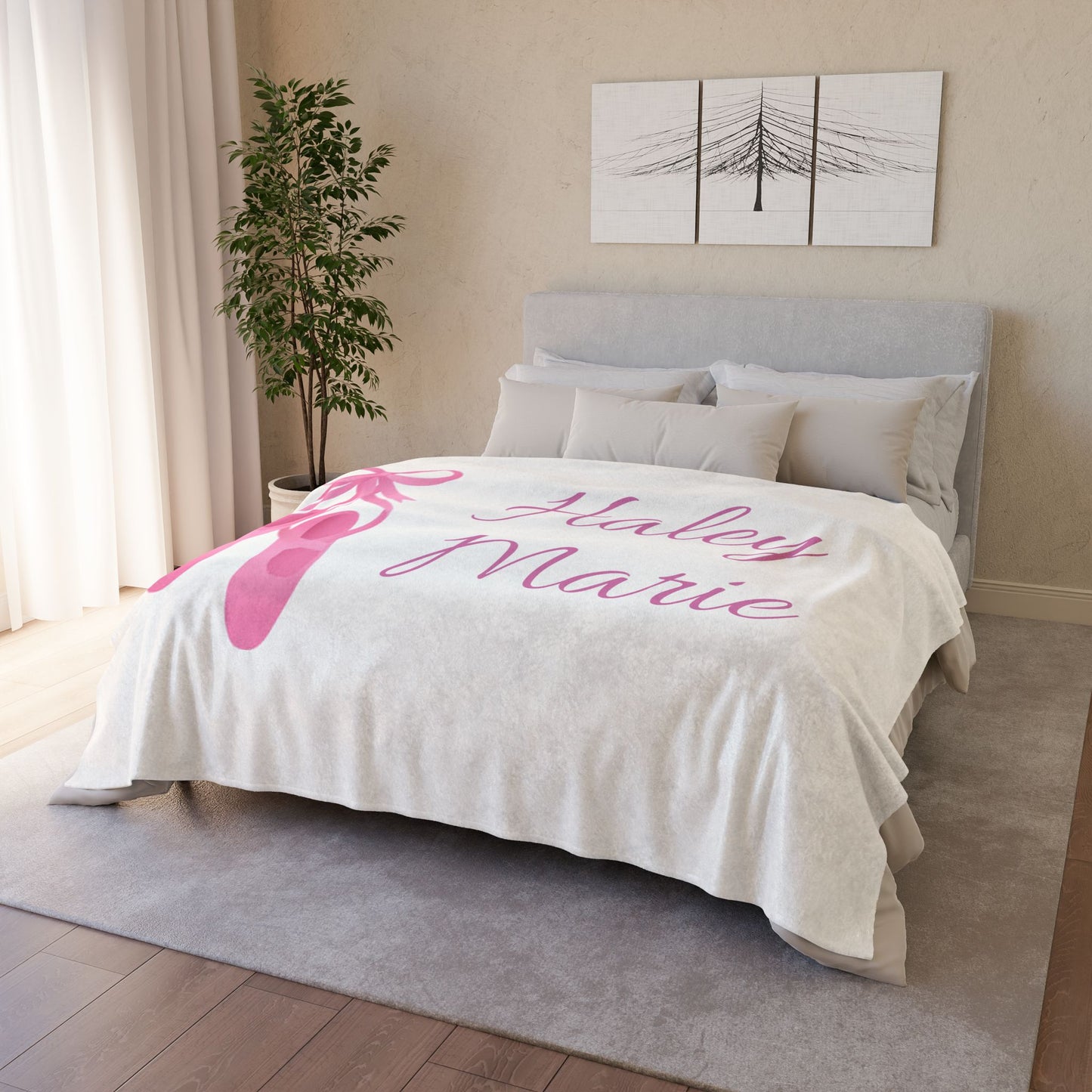 Personalized Ballet Soft Polyester Blanket