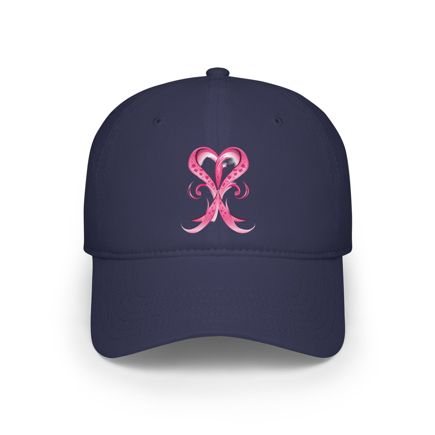 Breast Cancer Ribbon Low Profile Baseball Cap