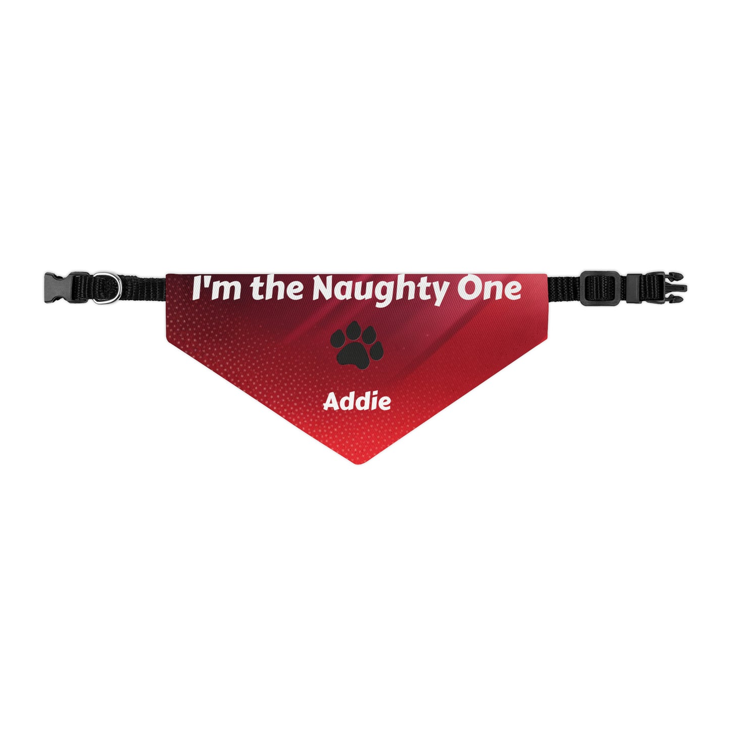 I'm the Naughty One Pet Bandana Collar