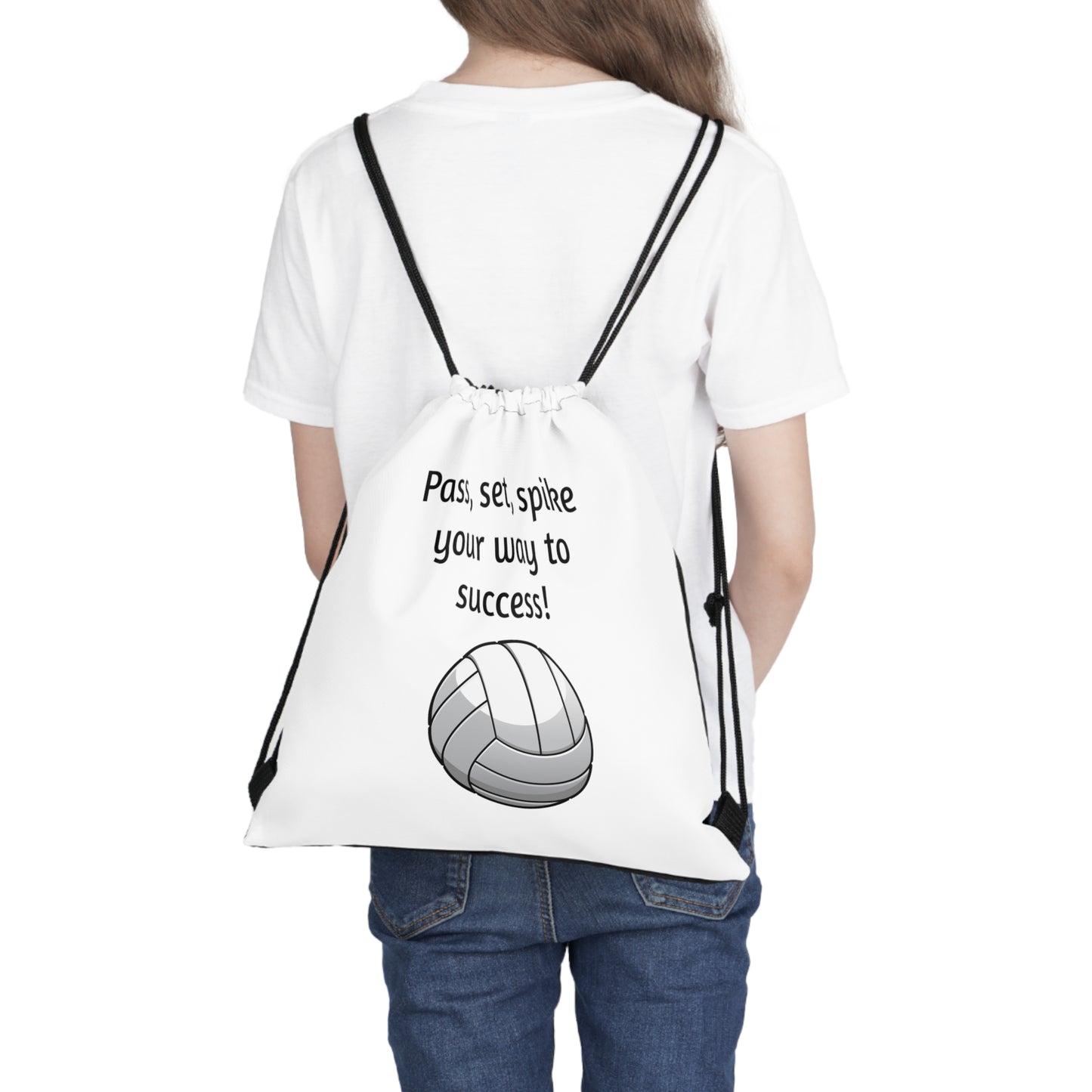 Volleyball Drawstring Bag