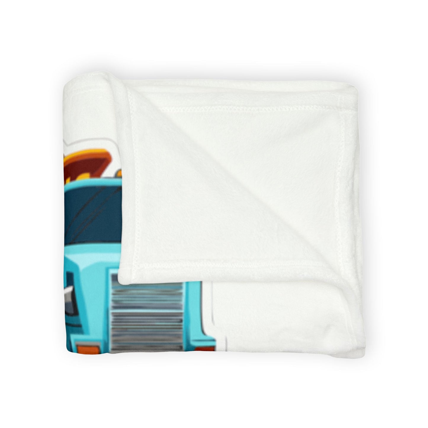 Dump Truck Personalized Soft Polyester Blanket