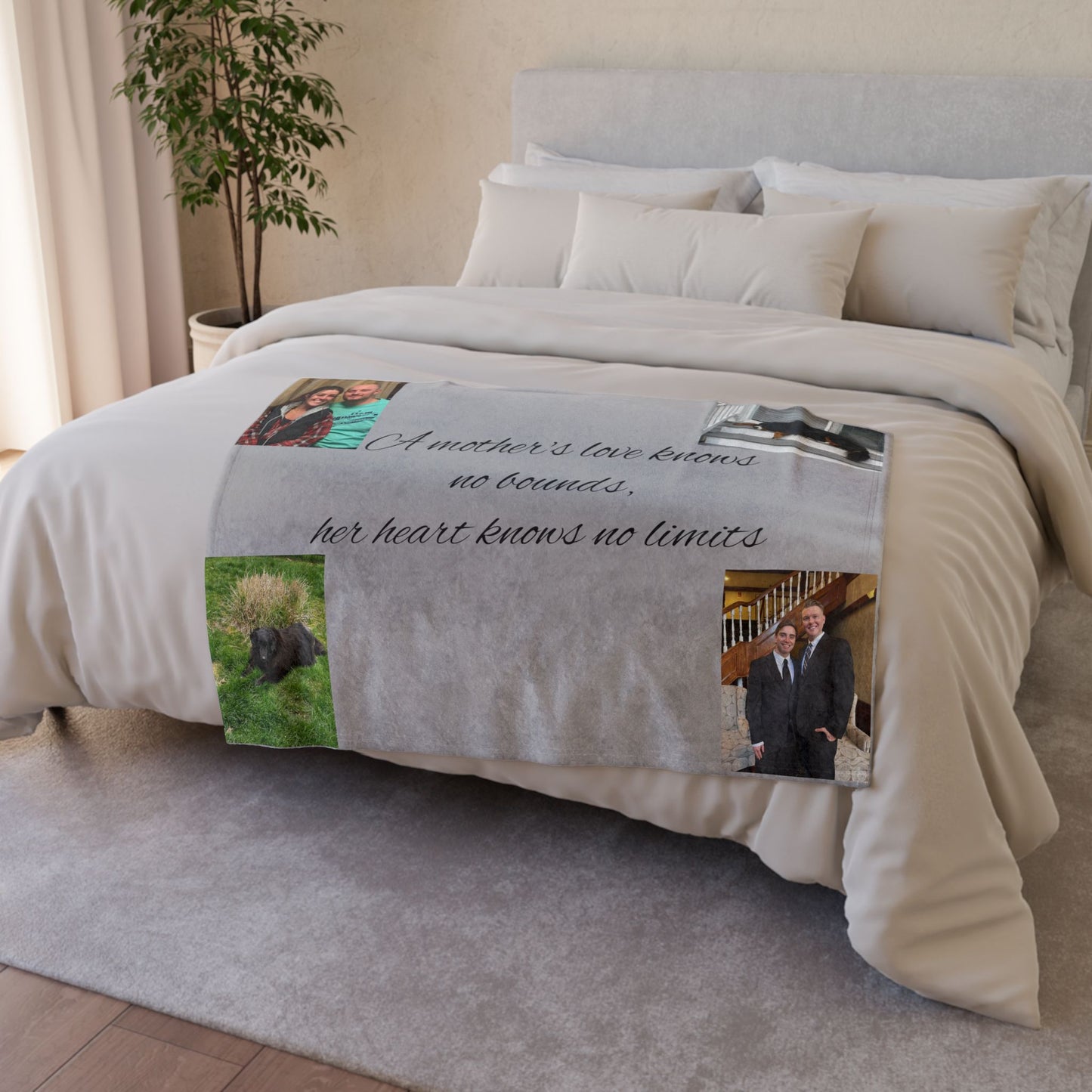 Mother's Day Personalized Soft Polyester Blanket