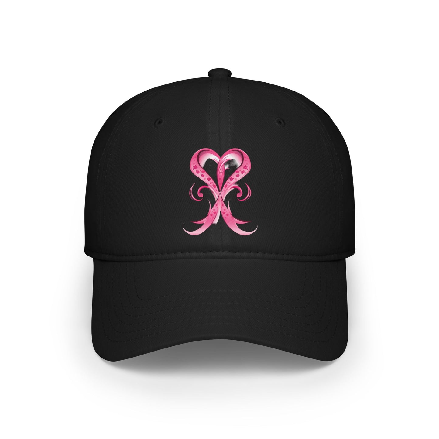 Breast Cancer Ribbon Low Profile Baseball Cap