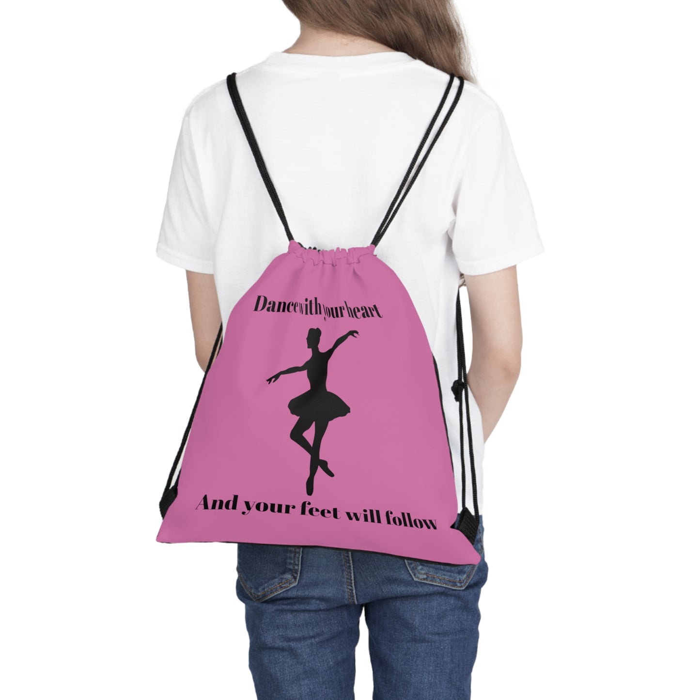 Dance with your Heart Outdoor Drawstring Bag