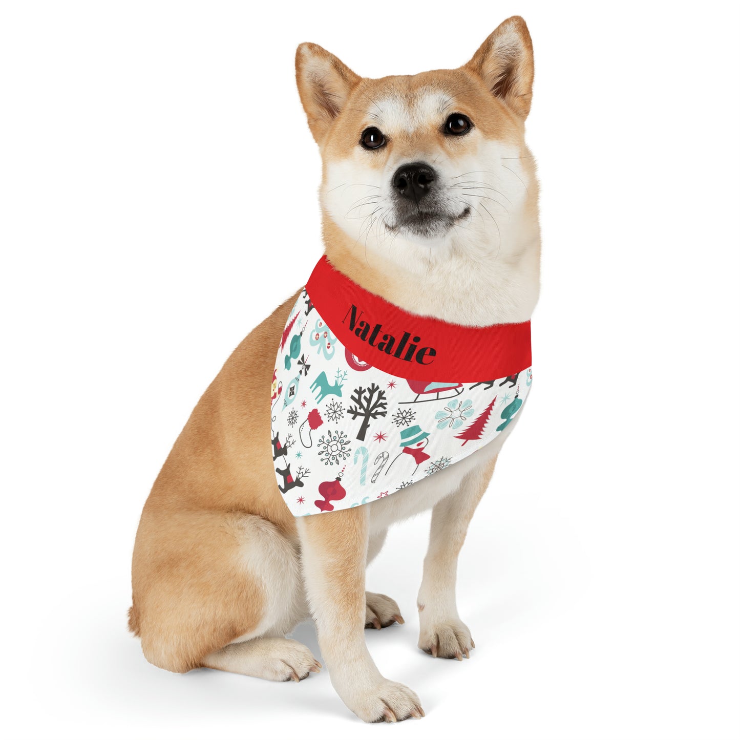 Personalized Christmas Pet Bandana Collar