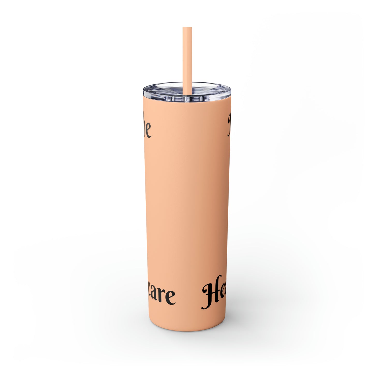 Nurses Skinny Tumbler with Straw, 20oz