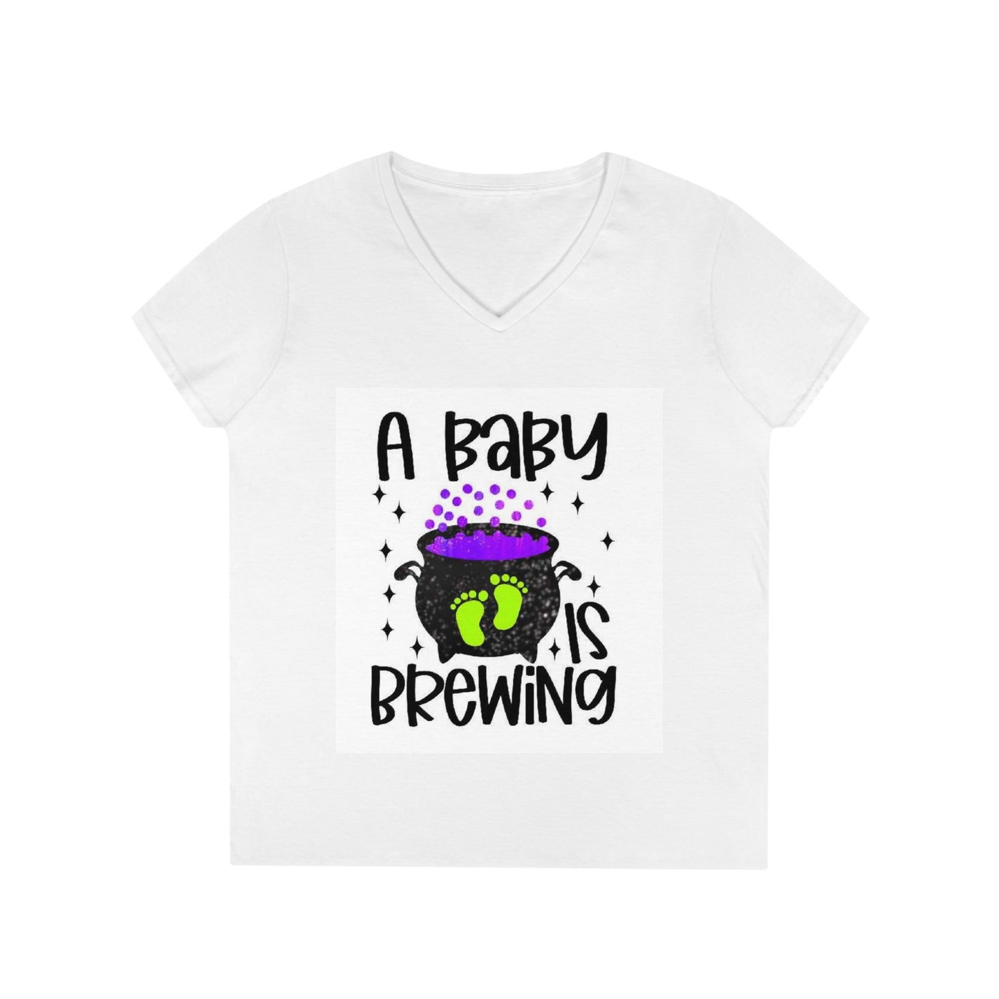 Halloween Pregnancy Ladies' V-Neck T-Shirt