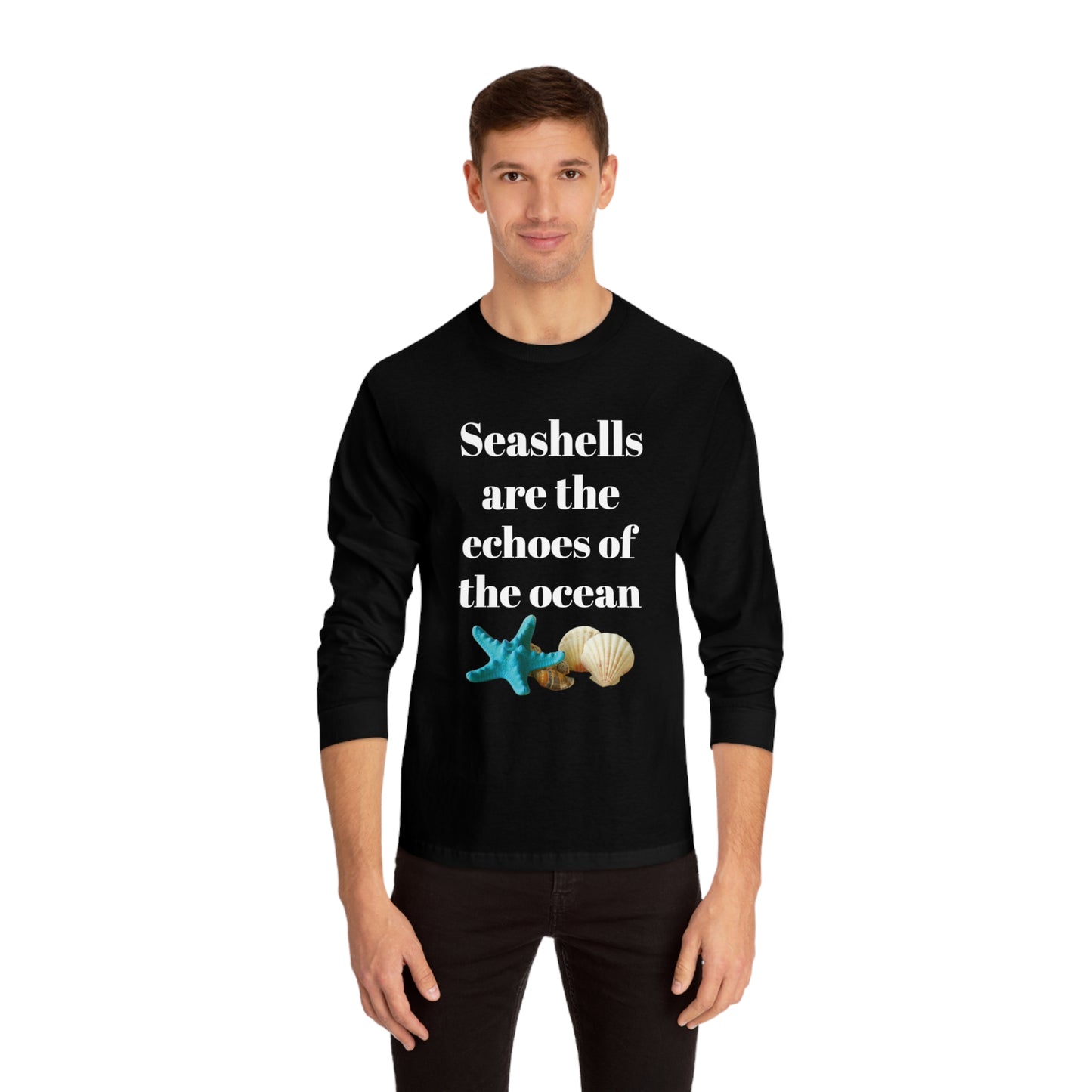 Seashell Themed Unisex Classic Long Sleeve T-Shirt