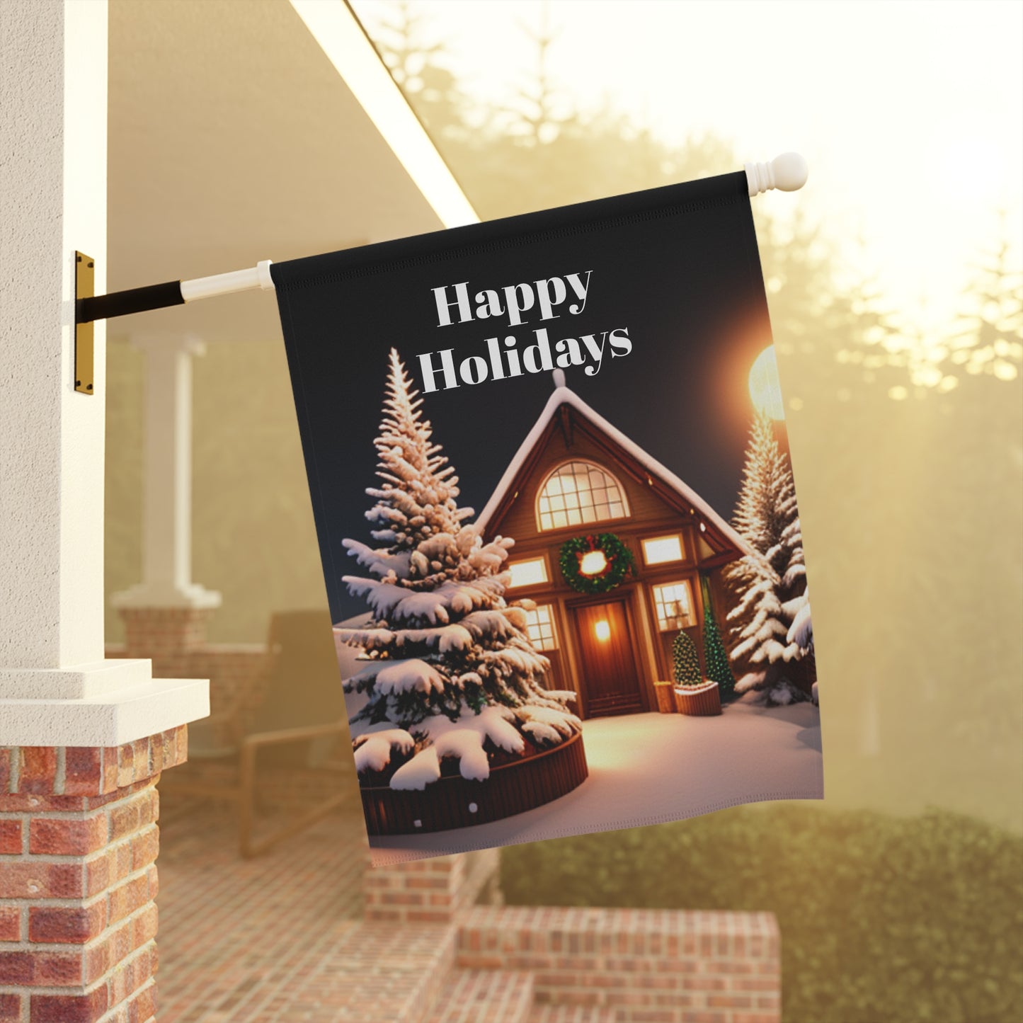 Holiday Garden & House Banner