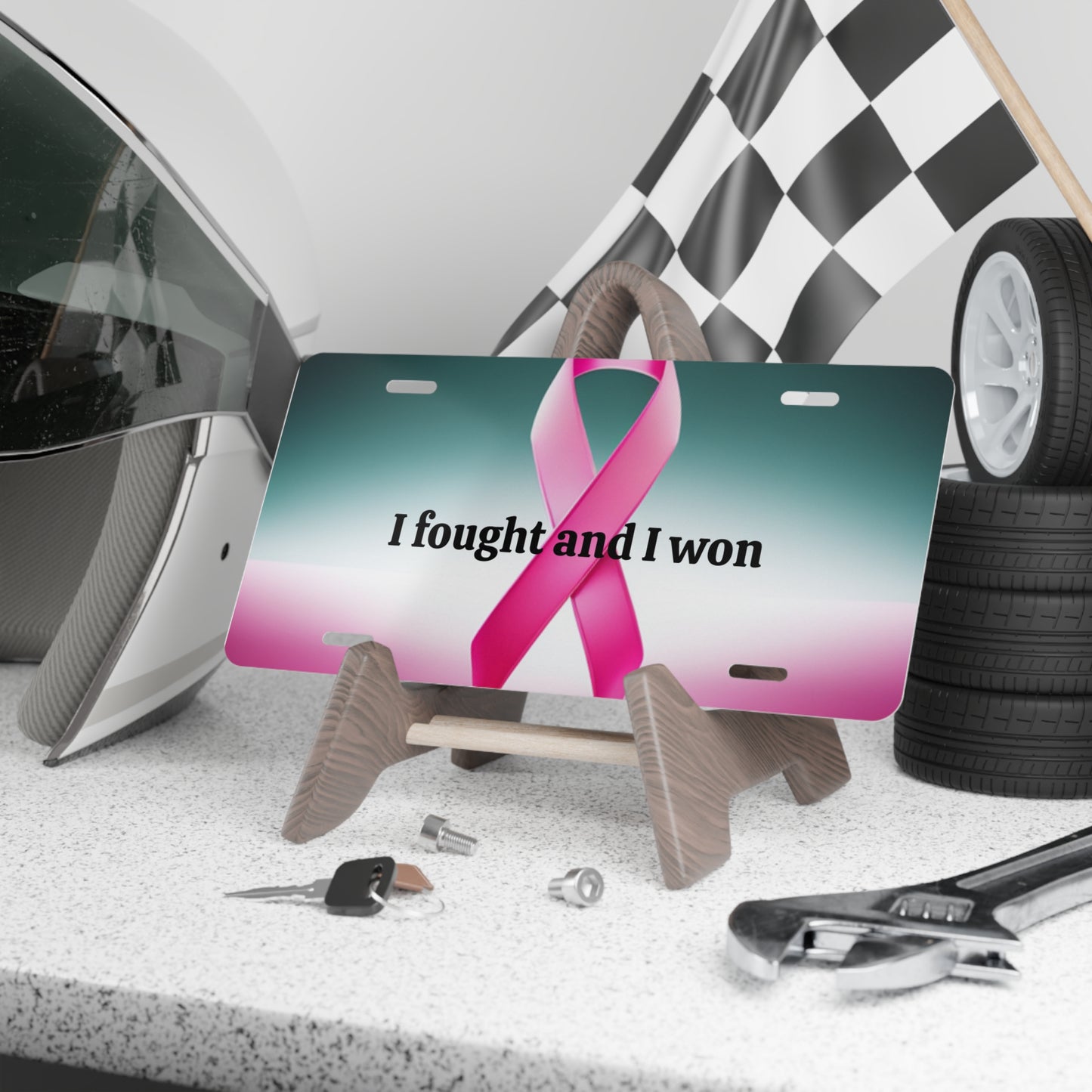 Breast Cancer Survivor Vanity Plate