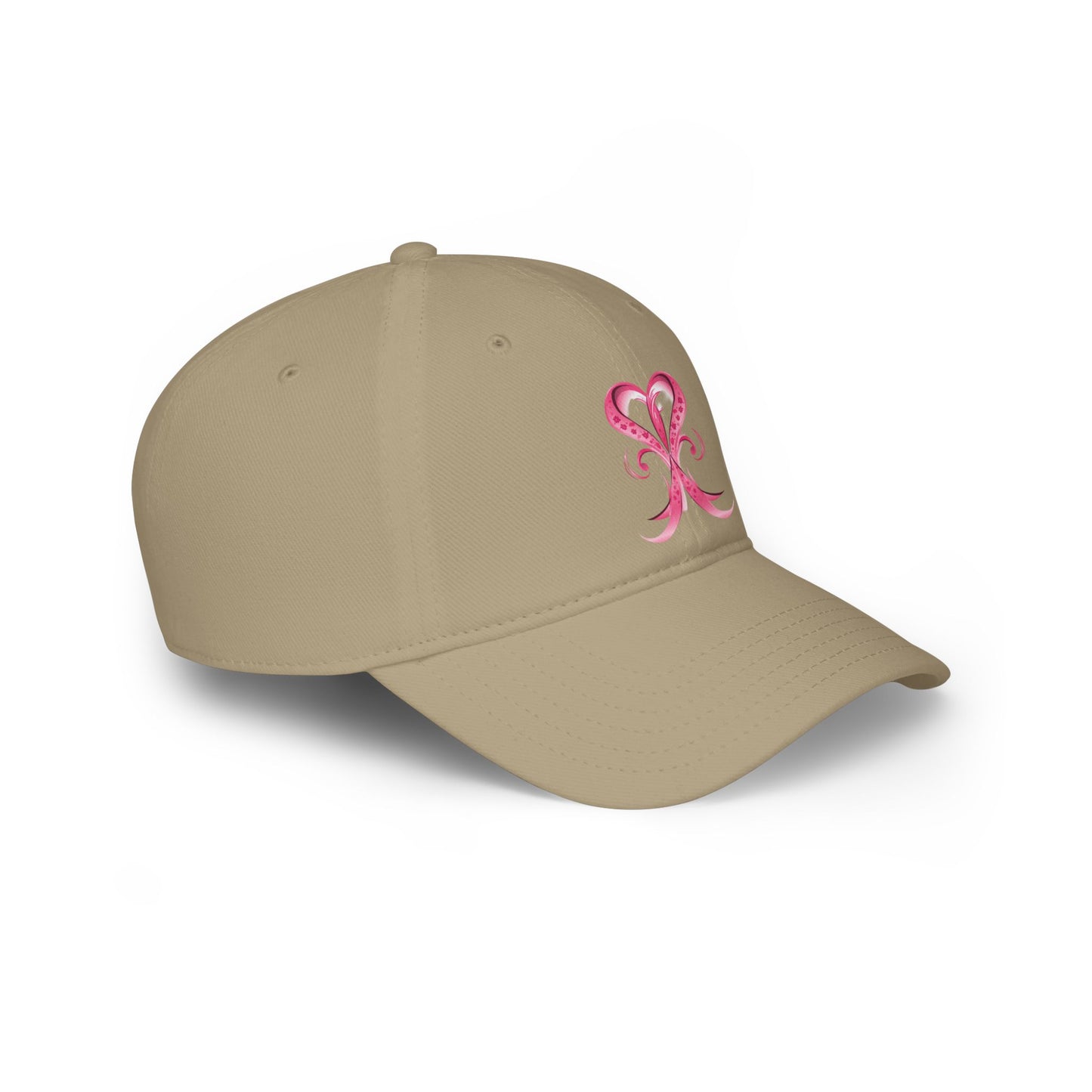 Breast Cancer Ribbon Low Profile Baseball Cap