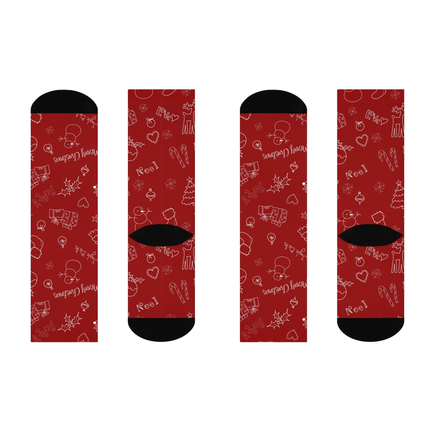 Christmas Pattern Cushioned Socks