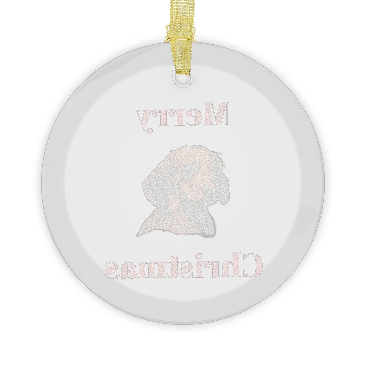 Dachshund Glass Christmas Ornament