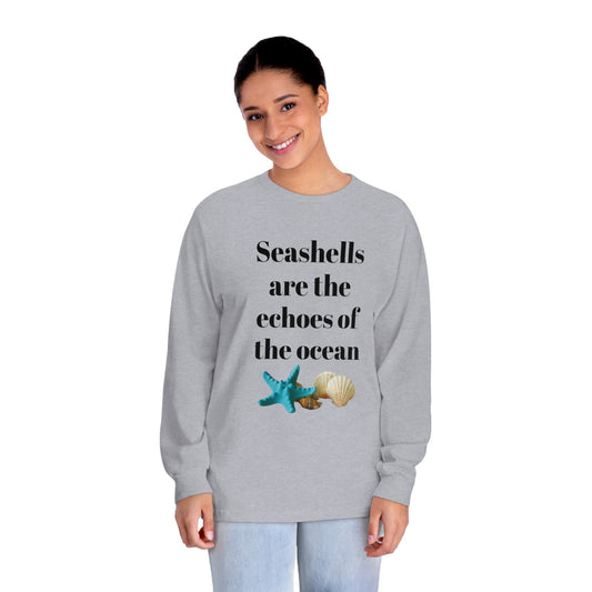 Seashell Themed Unisex Classic Long Sleeve T-Shirt