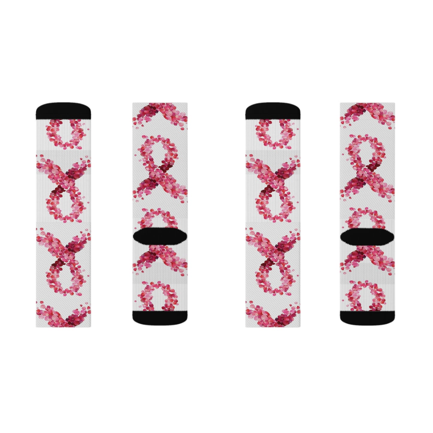 Breast Cancer Awareness Stretch  Socks