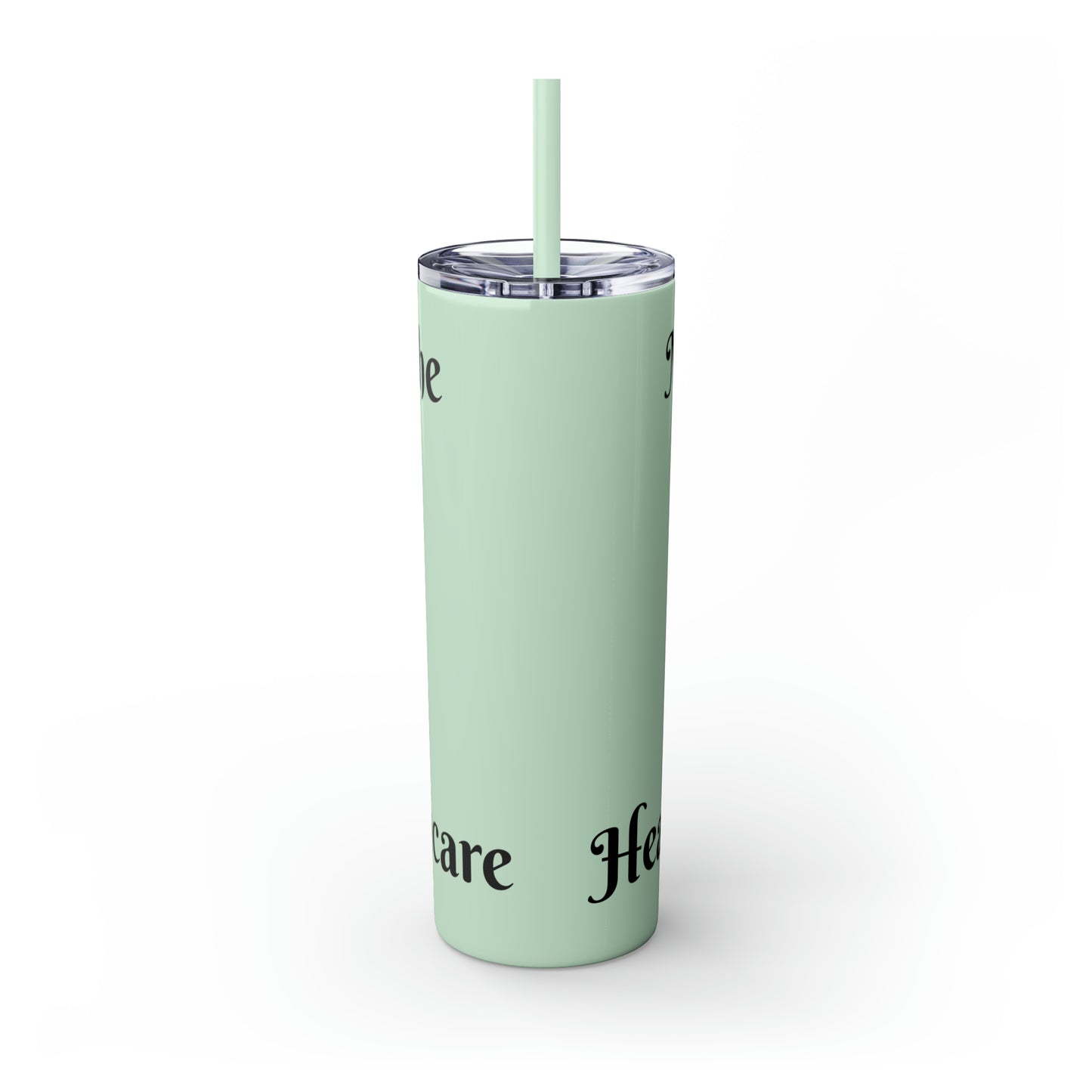 Nurses Skinny Tumbler with Straw, 20oz