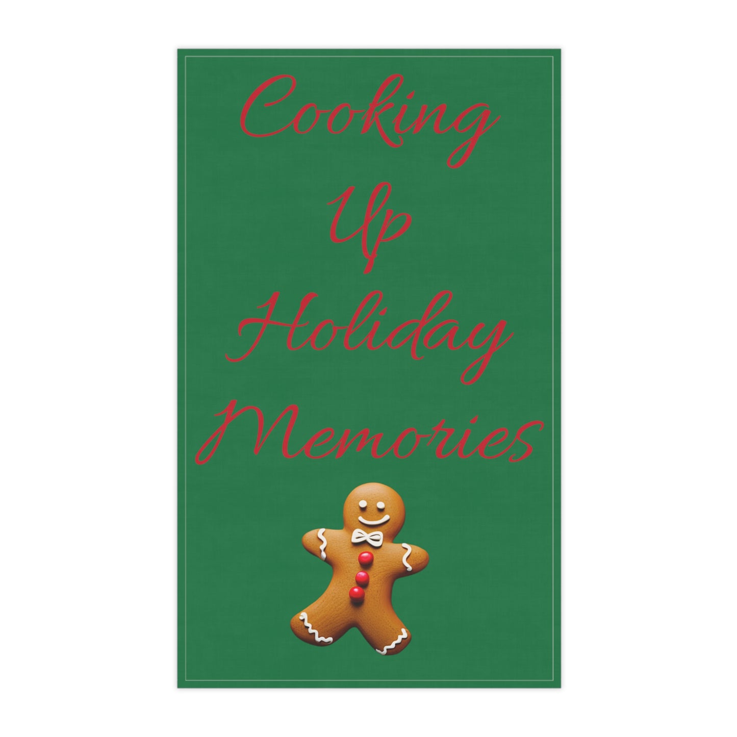 Holiday Memories Gingerbread Man Kitchen Towel