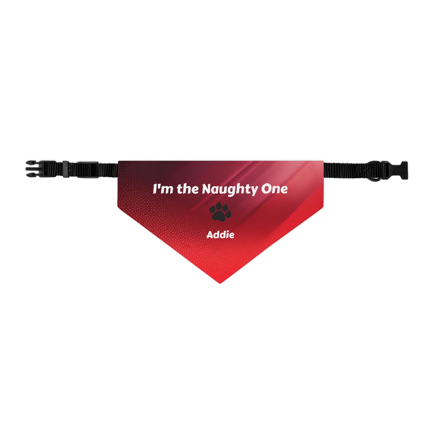 I'm the Naughty One Pet Bandana Collar