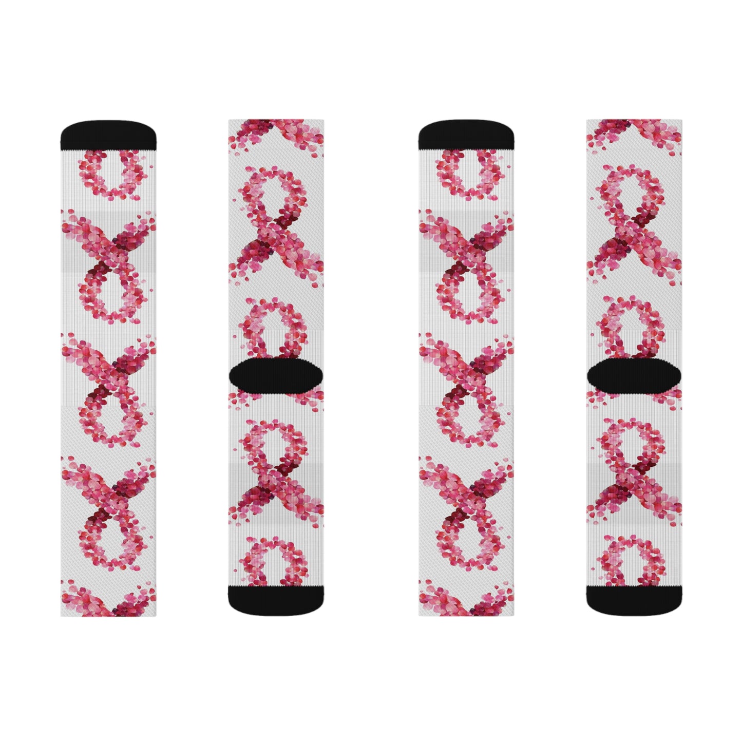 Breast Cancer Awareness Stretch  Socks