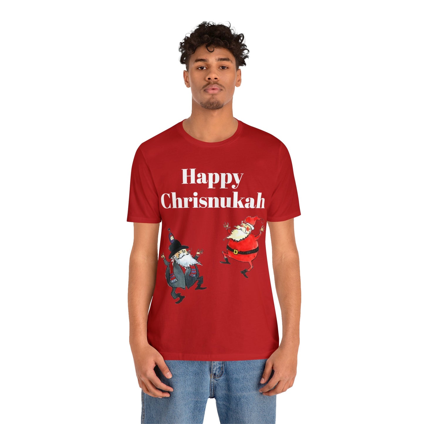 Christmas Hanukah T-Shirt Unisex Jersey Short Sleeve Tee