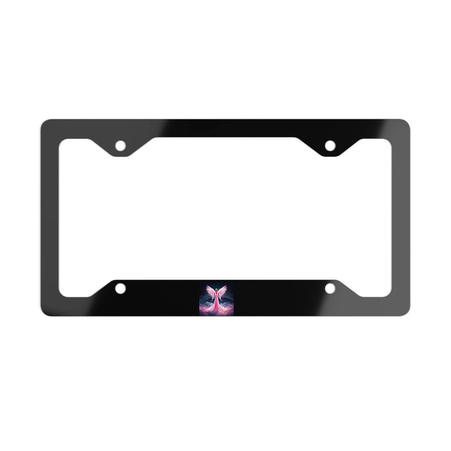 Breast Cancer Metal License Plate Frame