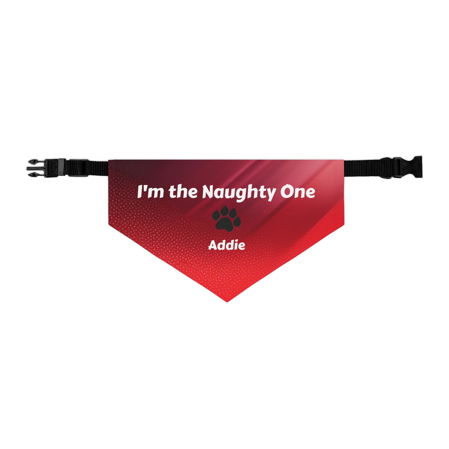 I'm the Naughty One Pet Bandana Collar