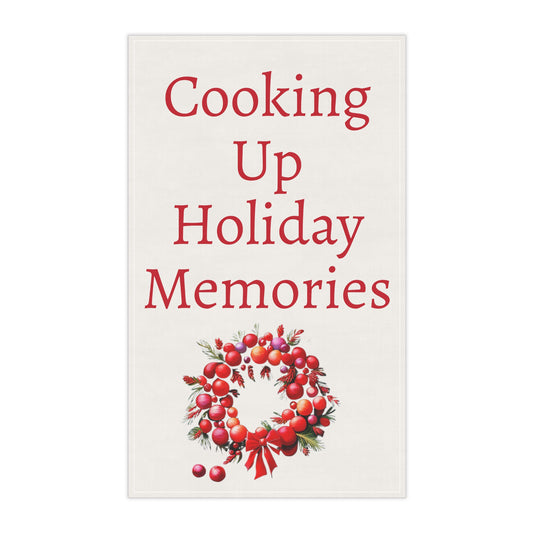 Holidays Memories Wreath Kitchen Towel