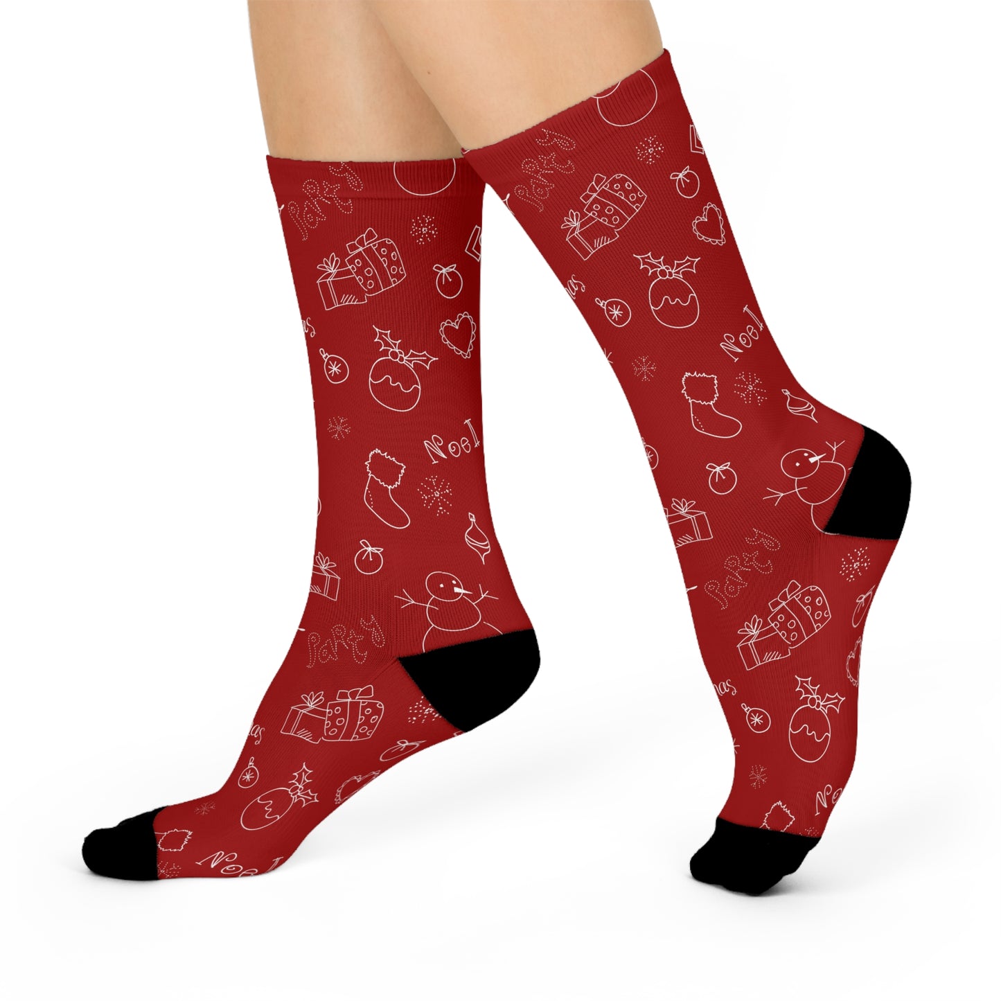 Christmas Pattern Cushioned Socks