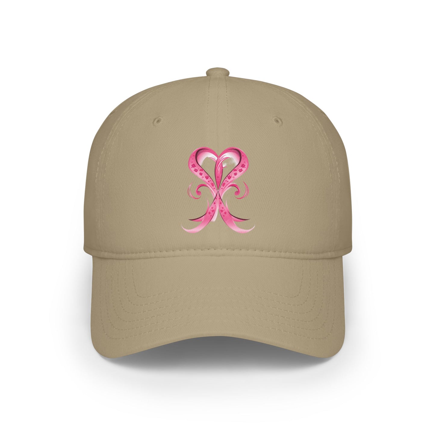 Breast Cancer Ribbon Low Profile Baseball Cap