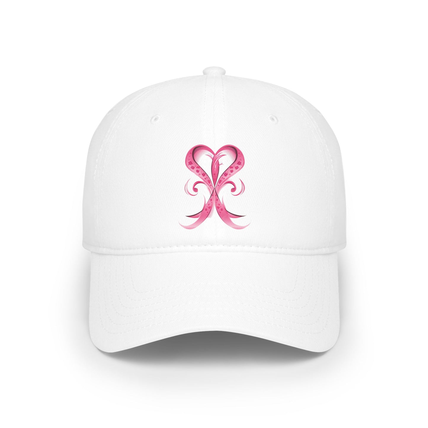 Breast Cancer Ribbon Low Profile Baseball Cap