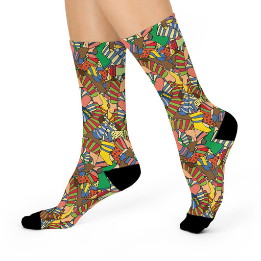 Cushioned bright patterned Socks