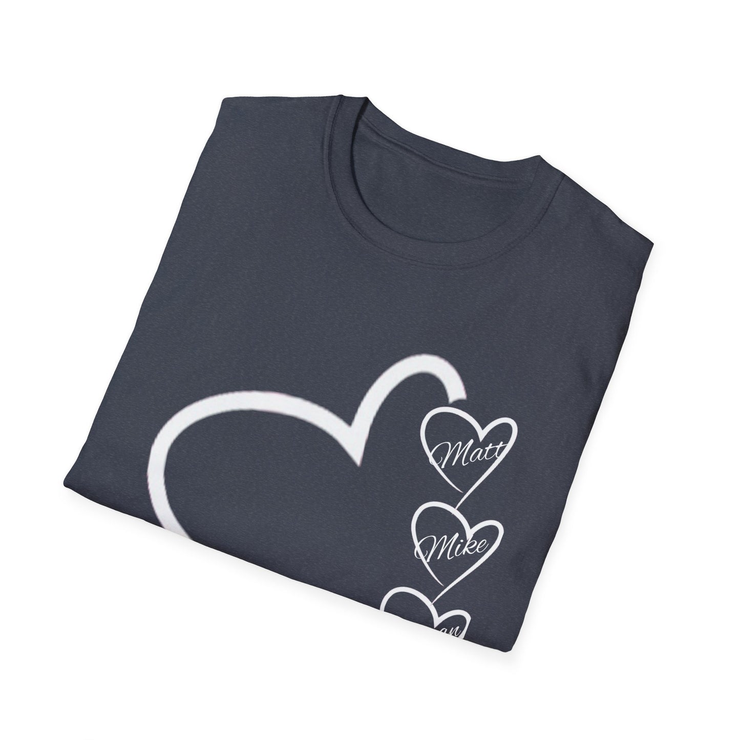 Personalized Mom Valentines Unisex Softstyle T-Shirt