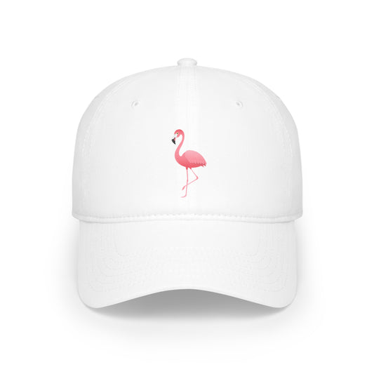 Pink Flamingo Low Profile Baseball Cap